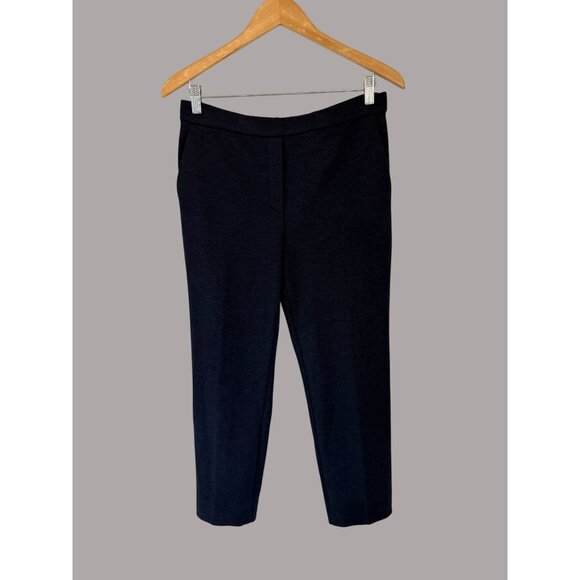 Theory Womens Navy Double-Knit Pull-On Pants Size 8 - Picture 4 of 8
